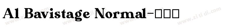 Al Bavistage Normal字体转换